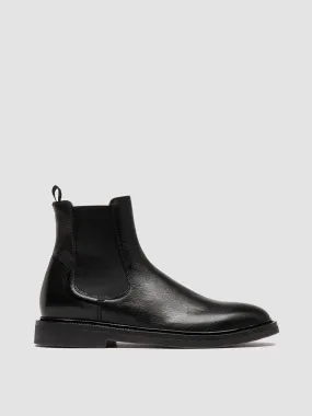 HOPKINS FLEXI 204 - Black Leather Chelsea Boots,Men Boots