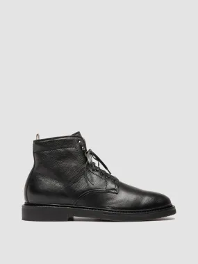 HOPKINS FLEXI 206 - Black Leather Lace-up Boots,Men Boots