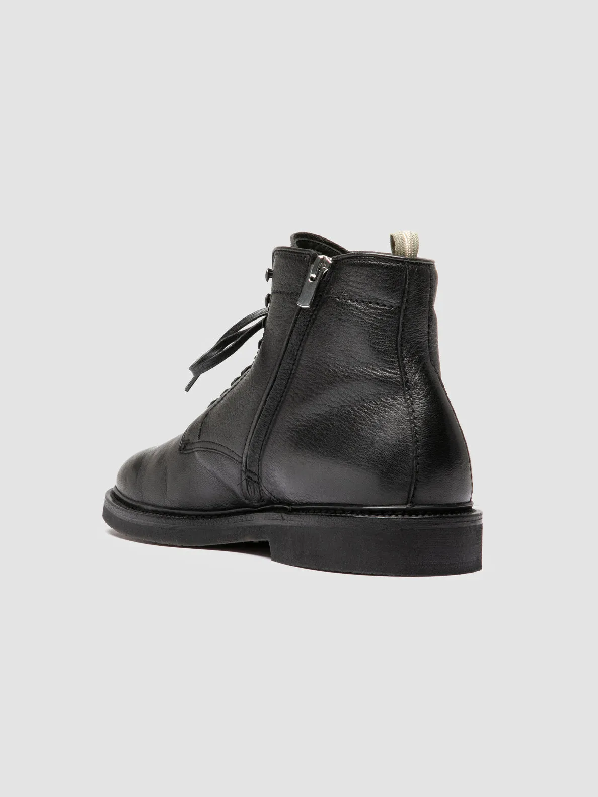 HOPKINS FLEXI 206 - Black Leather Lace-up Boots,Men Boots