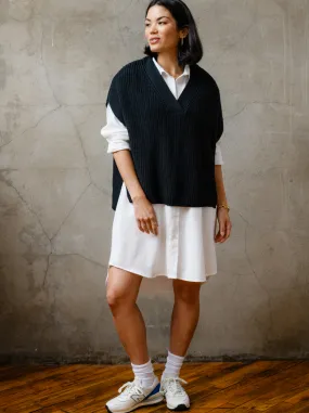 Ingrid Sweater Vest - Black,Women Sweaters