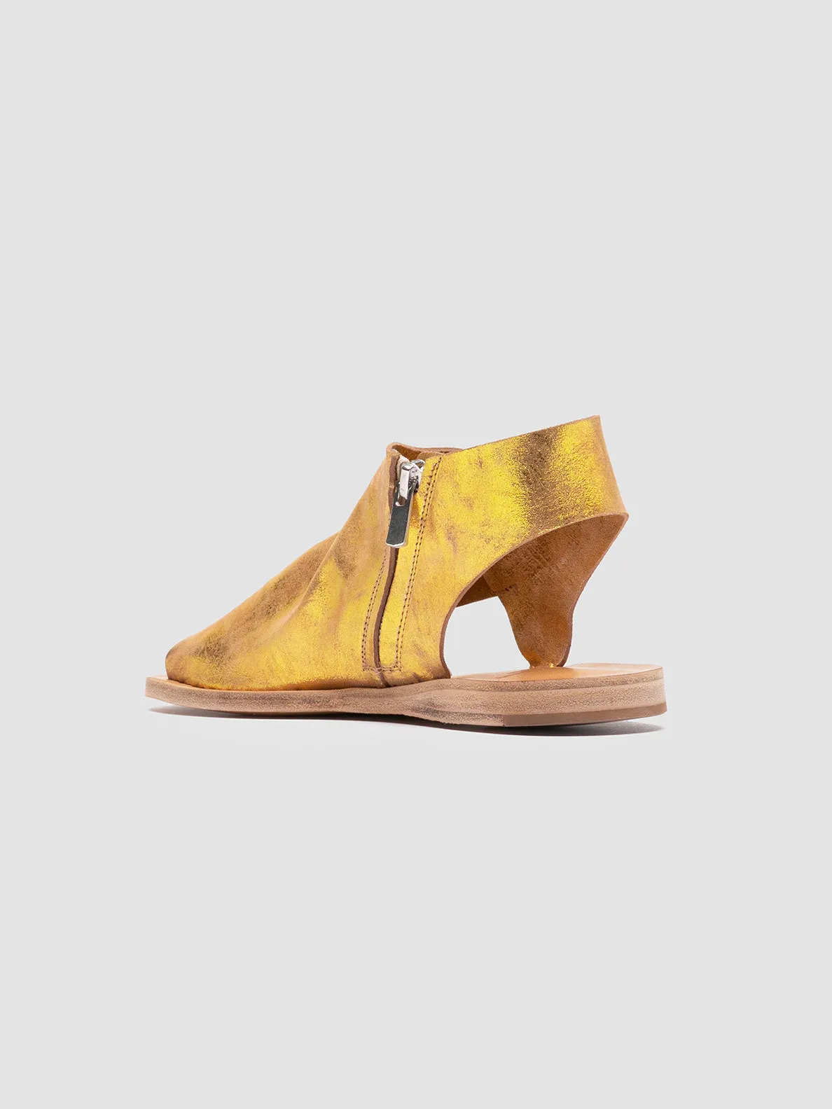 ITACA 033 - Gold Leather Sandals,Women Sandals