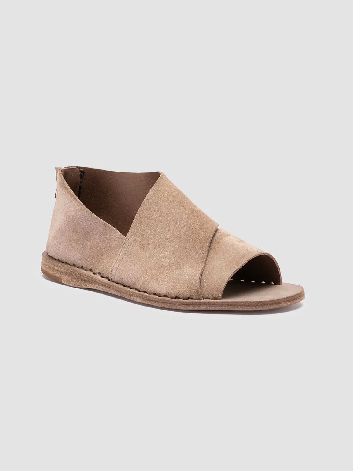 ITACA 046 - Taupe Suede Peep Toe Shoes,Women Sandals