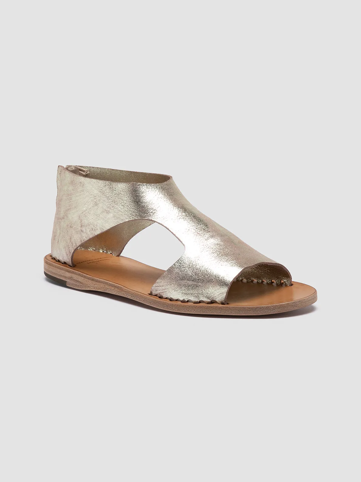 ITACA 047 - Gold Leather Sandals,Women Sandals