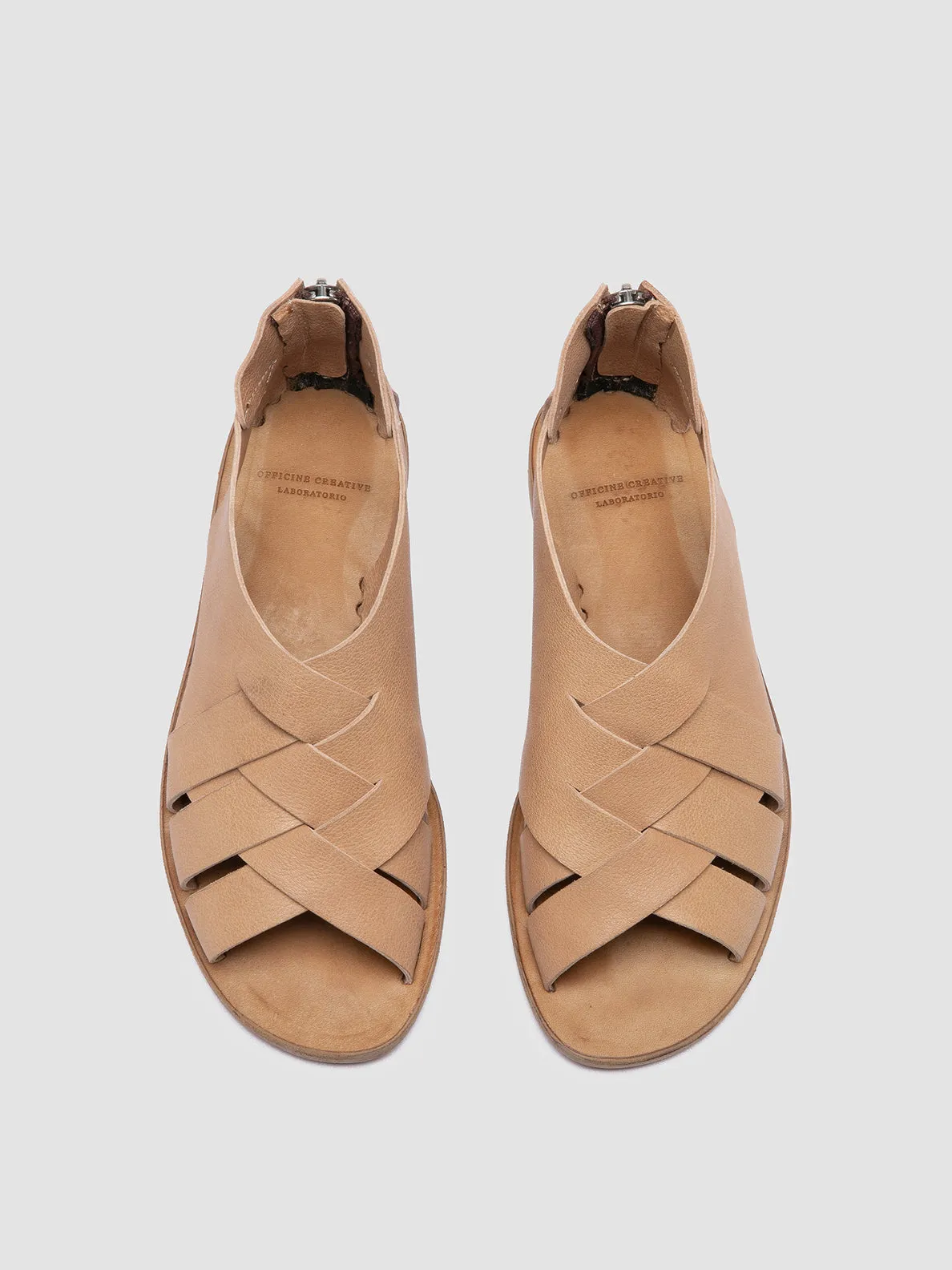 ITACA 048 - Taupe Leather Fisherman Sandals,Women Sandals