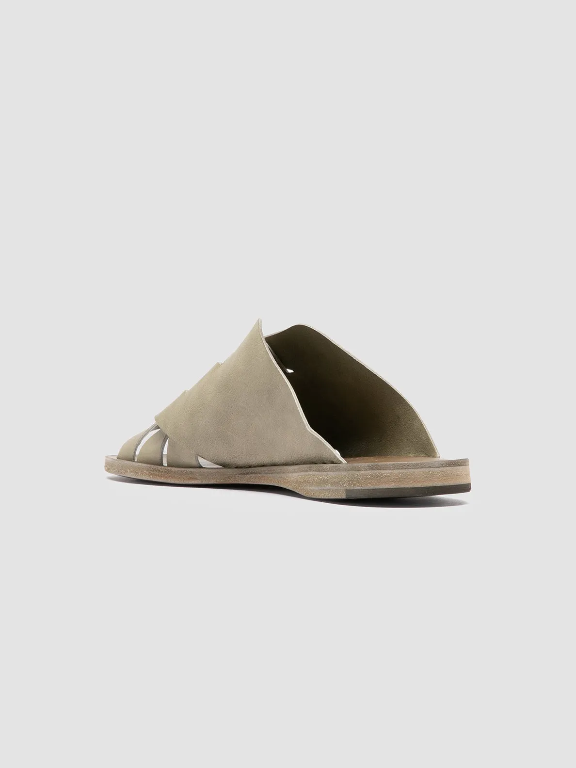 ITACA 049 - Green Leather Slide Sandals,Women Sandals