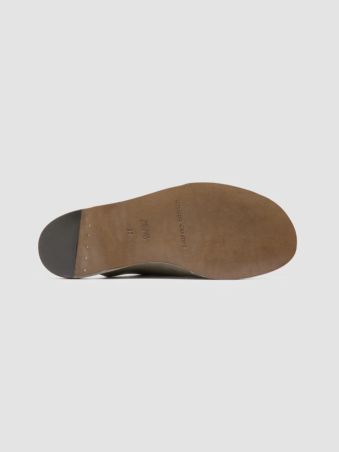 ITACA 049 - Green Leather Slide Sandals,Women Sandals