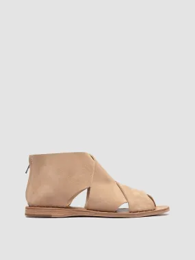 ITACA 052 - Beige Suede Peep Toe Sandals,Women Sandals