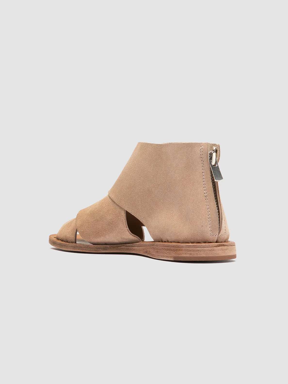 ITACA 052 - Beige Suede Peep Toe Sandals,Women Sandals