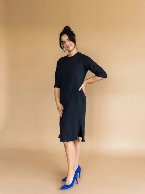 Jet Set Tee Dress - Black,Women Dresses