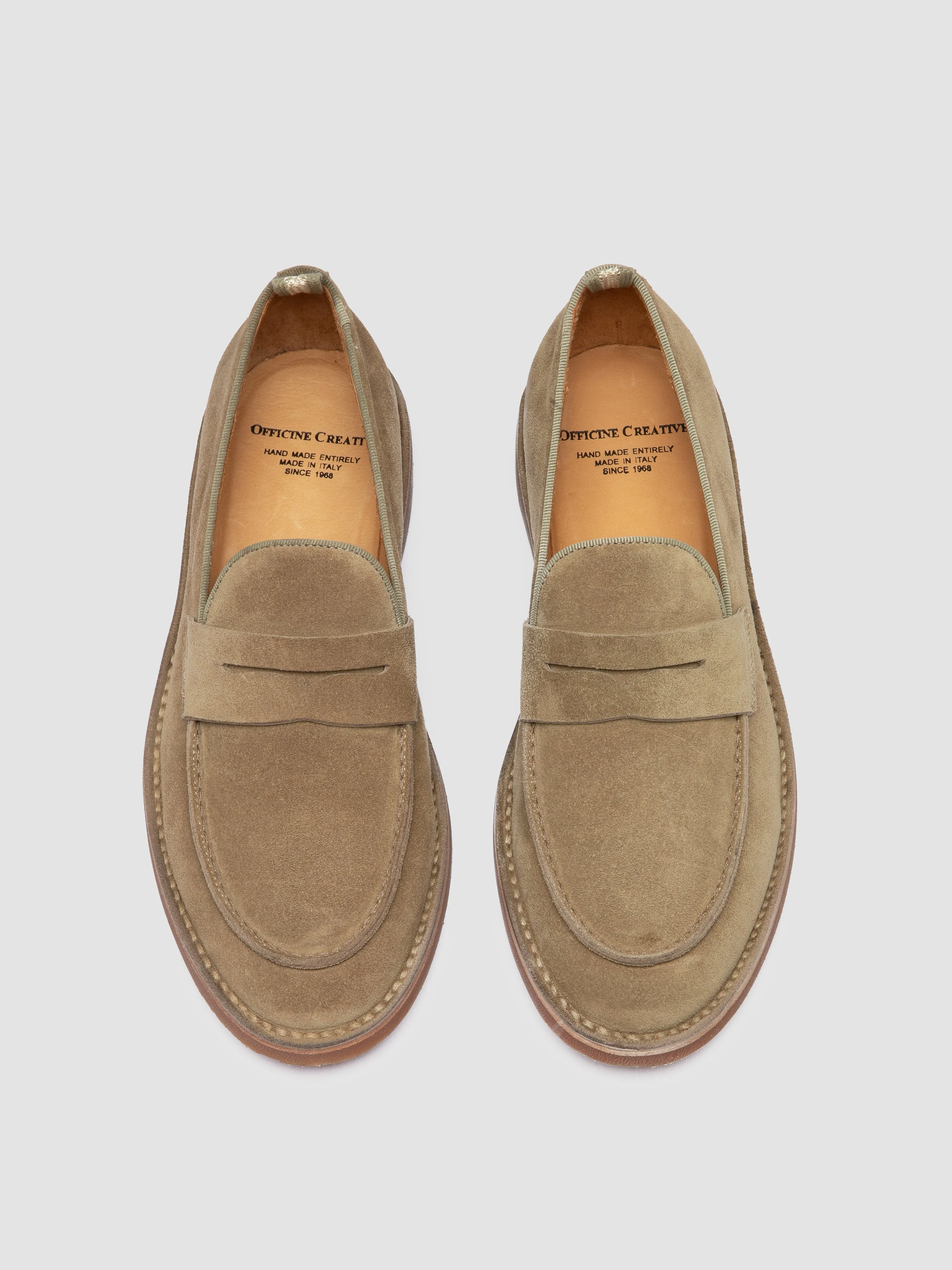 KENT 008 - Taupe Suede Loafers,Men