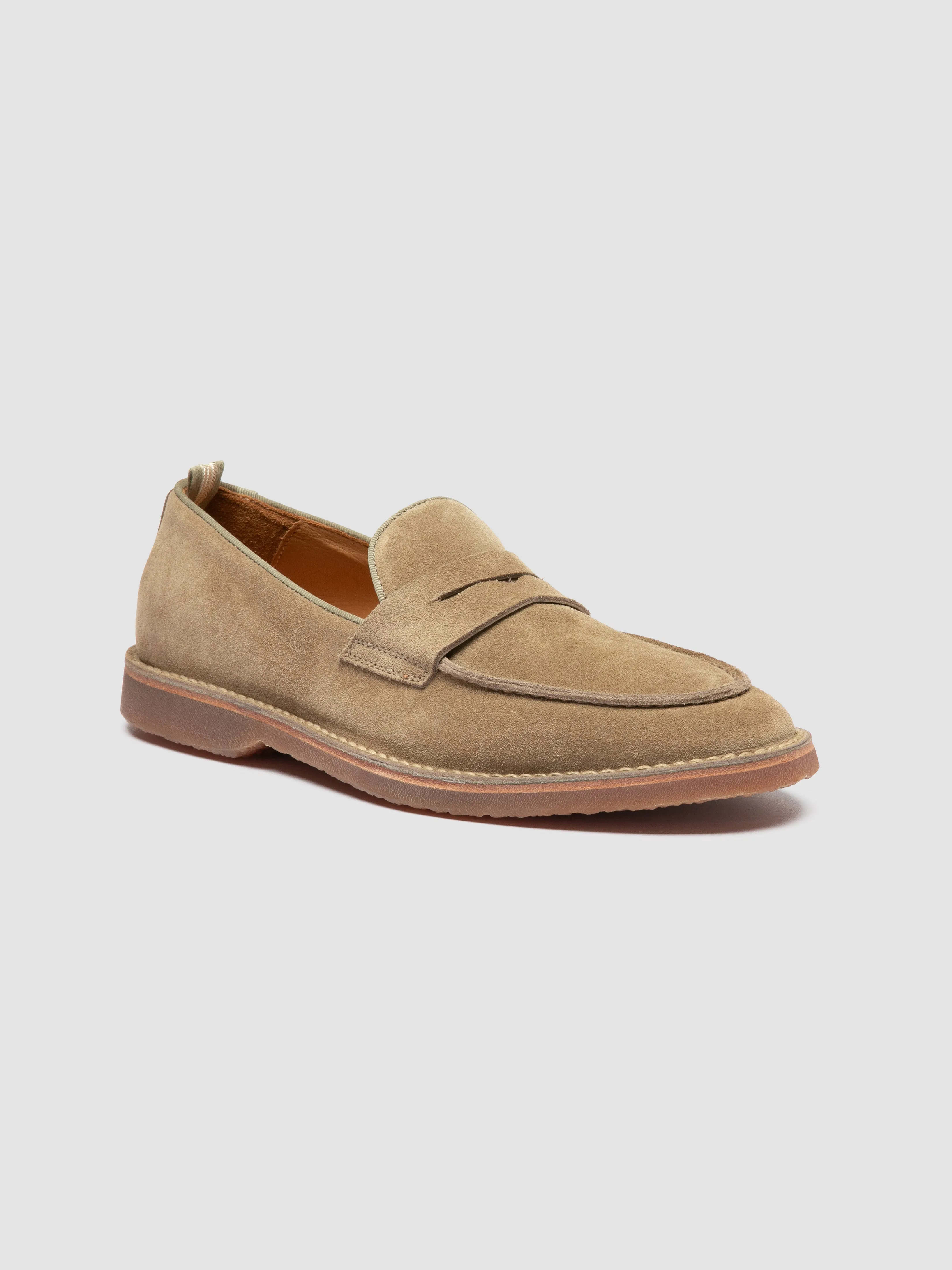 KENT 008 - Taupe Suede Loafers,Men