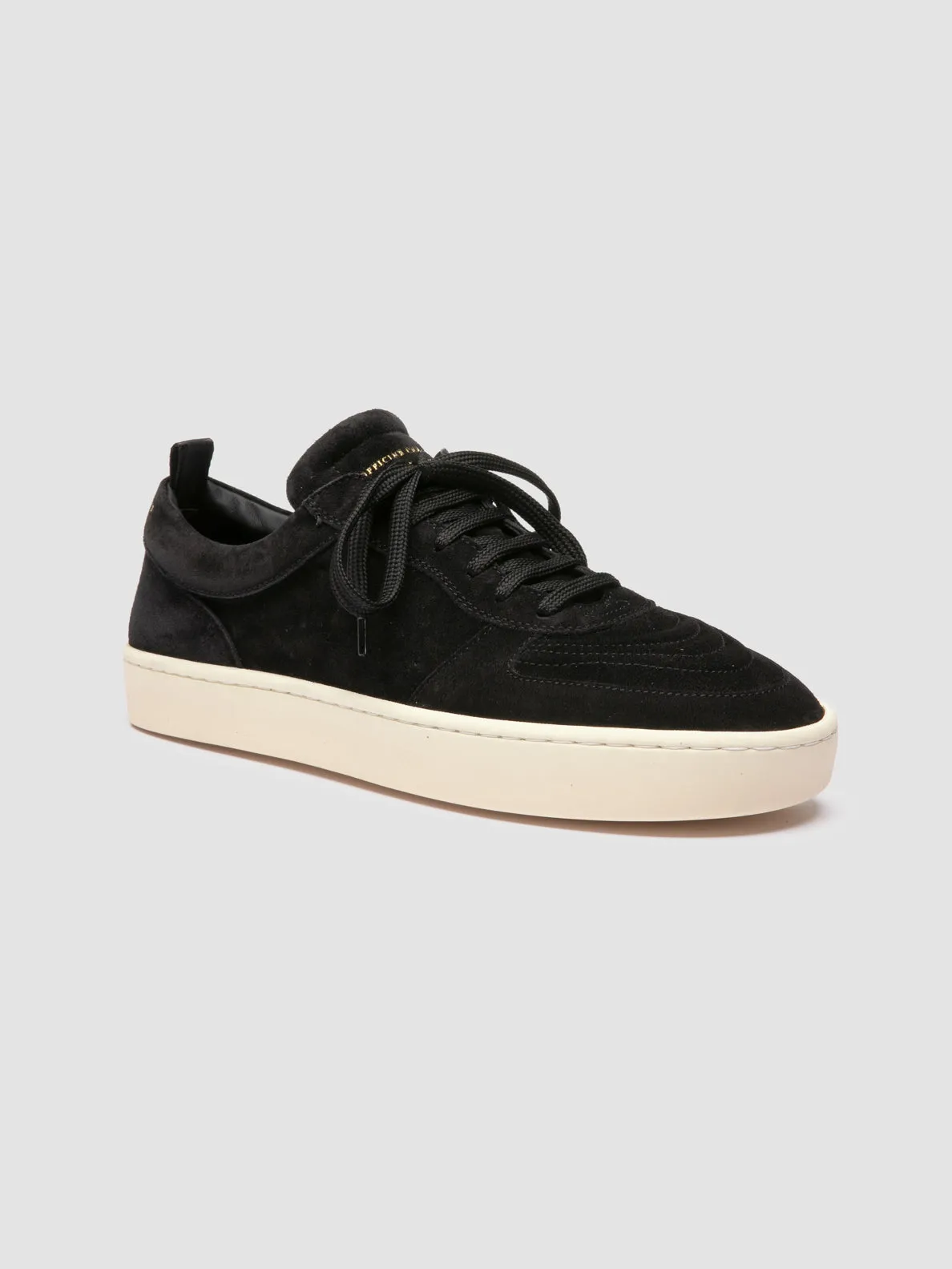 KRAB 001 - Black Suede Low-Top Sneakers,Men