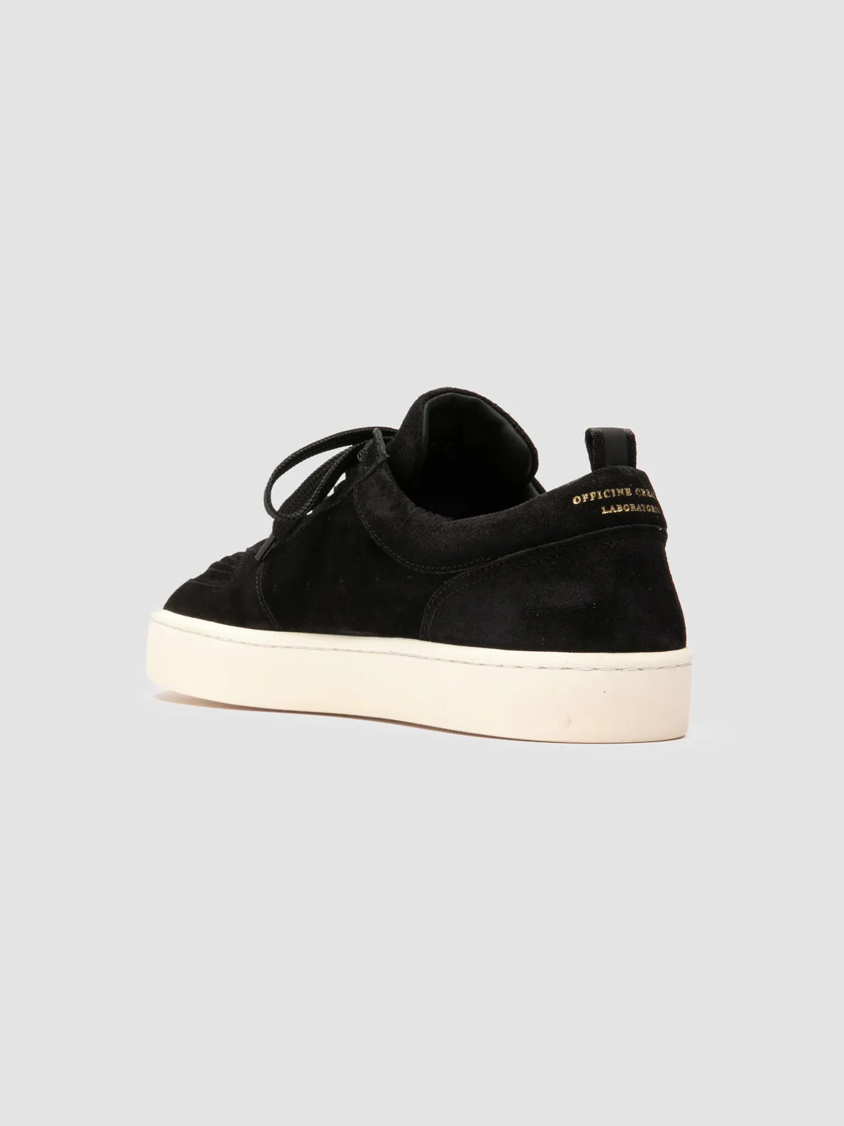KRAB 001 - Black Suede Low-Top Sneakers,Men