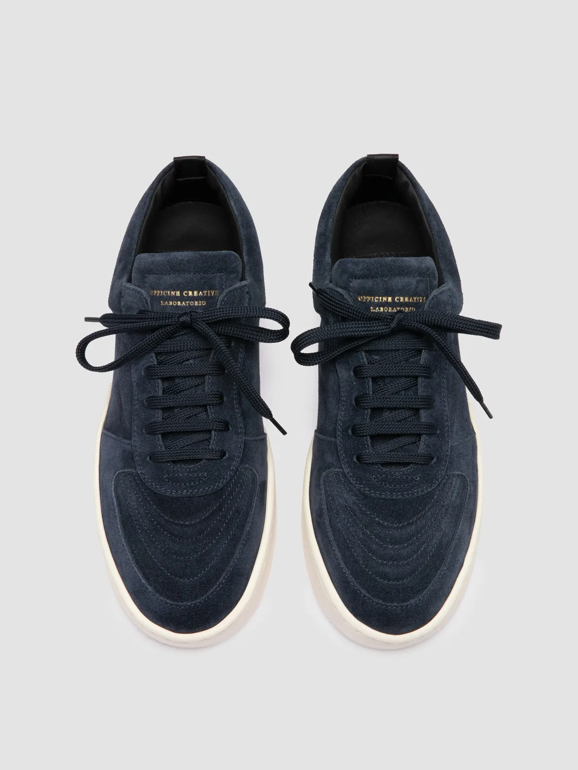 KRAB 001 - Dark Blue Suede Sneakers,Men