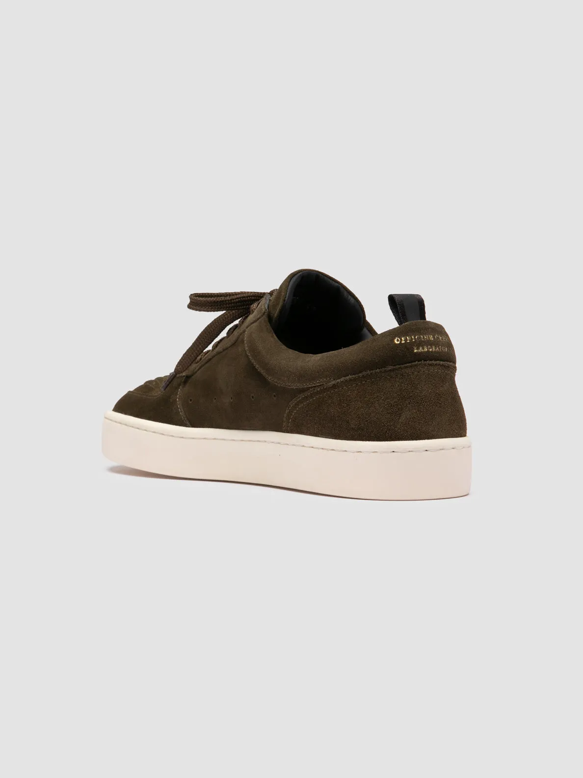 KRAB 001 - Dark Green Suede Sneakers,Men