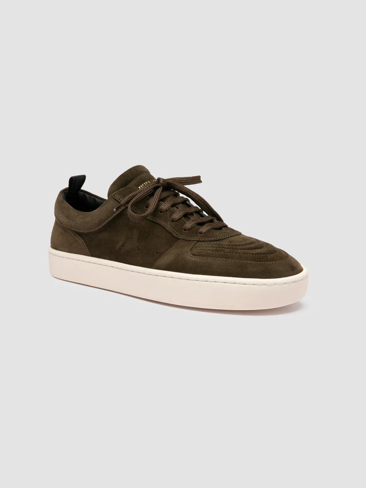 KRAB 001 - Dark Green Suede Sneakers,Men
