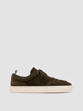 KRAB 001 - Dark Green Suede Sneakers,Men