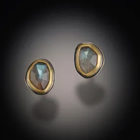 Labradorite Stud Earrings,Jewelry Delicate & Elegant