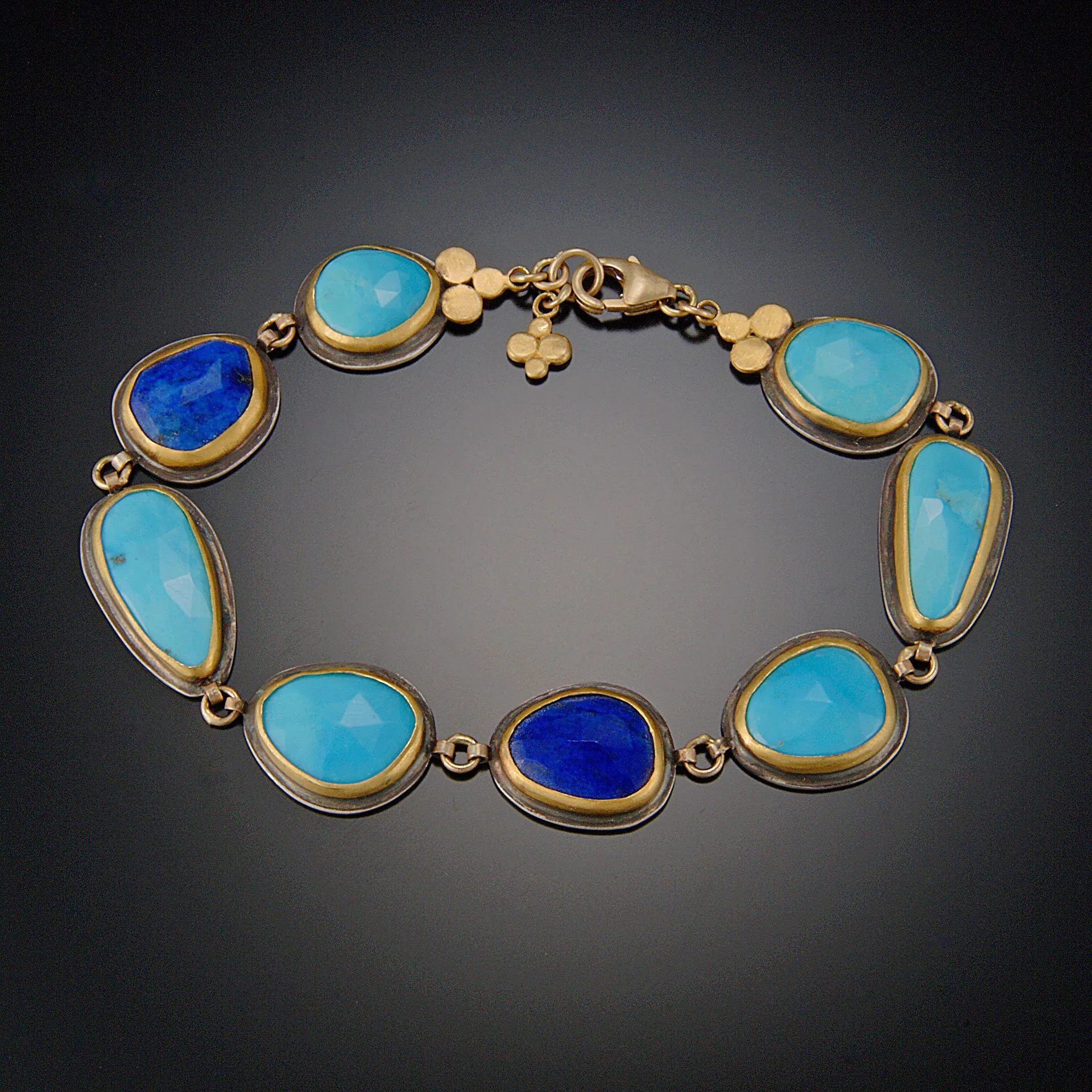 Lapis Lazuli and Turquoise Bracelet,Jewelry Delicate & Elegant