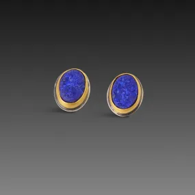 Lapis Surface Stud Earrings,Jewelry Delicate & Elegant