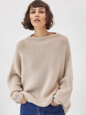 Laum?s Wool Sweater - Beige,Women Sweaters