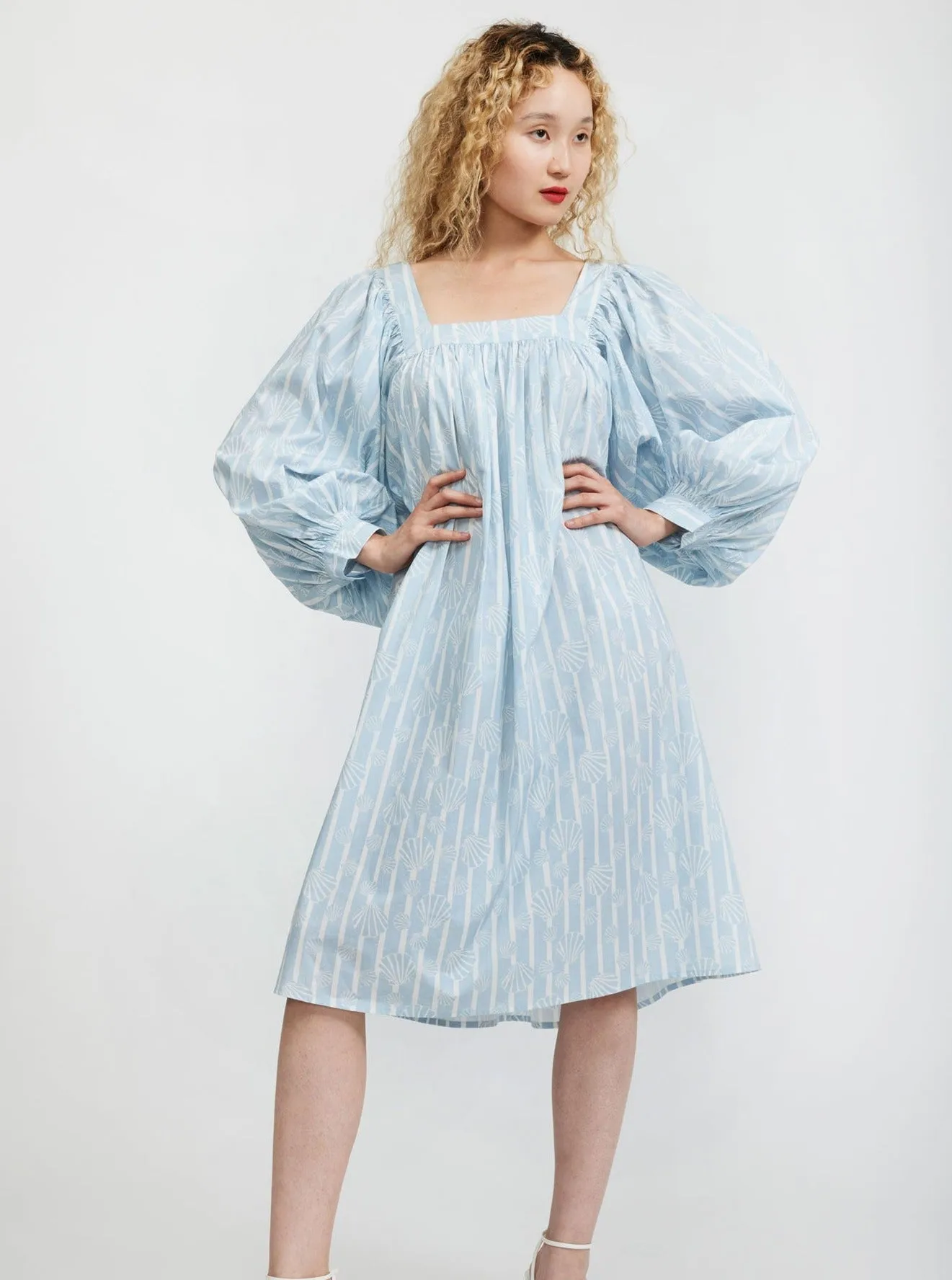 Laura Ashley x BATSHEVA Beaumaris Dress - Honningtoft Shells,Women Dresses