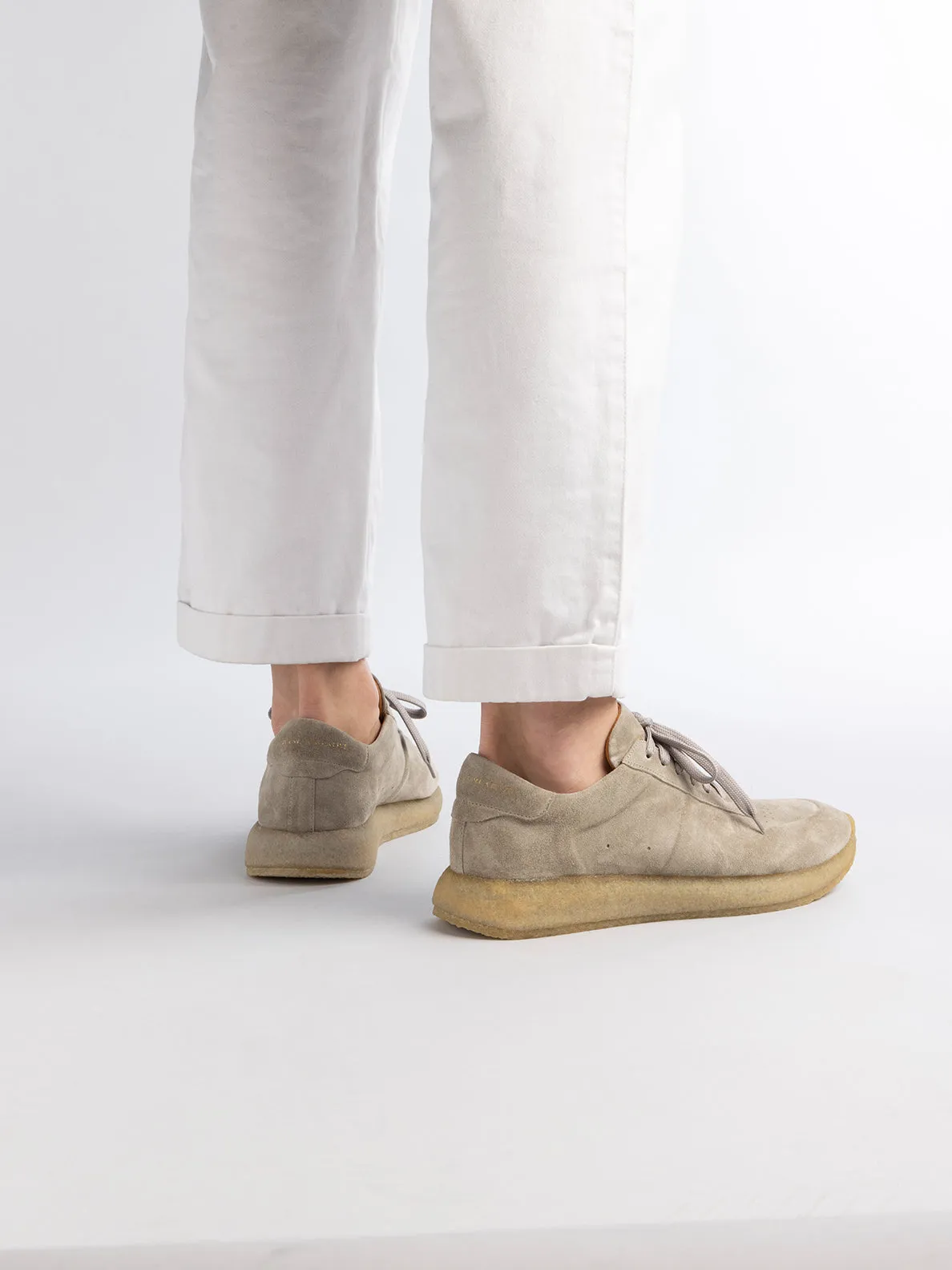 LEGEND 001 - Grey Suede Sneakers,Men