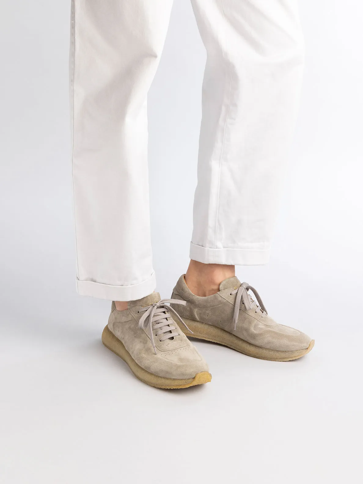 LEGEND 001 - Grey Suede Sneakers,Men