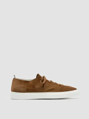 LEGGERA 001 - Brown Suede Low Top Sneakers,Men