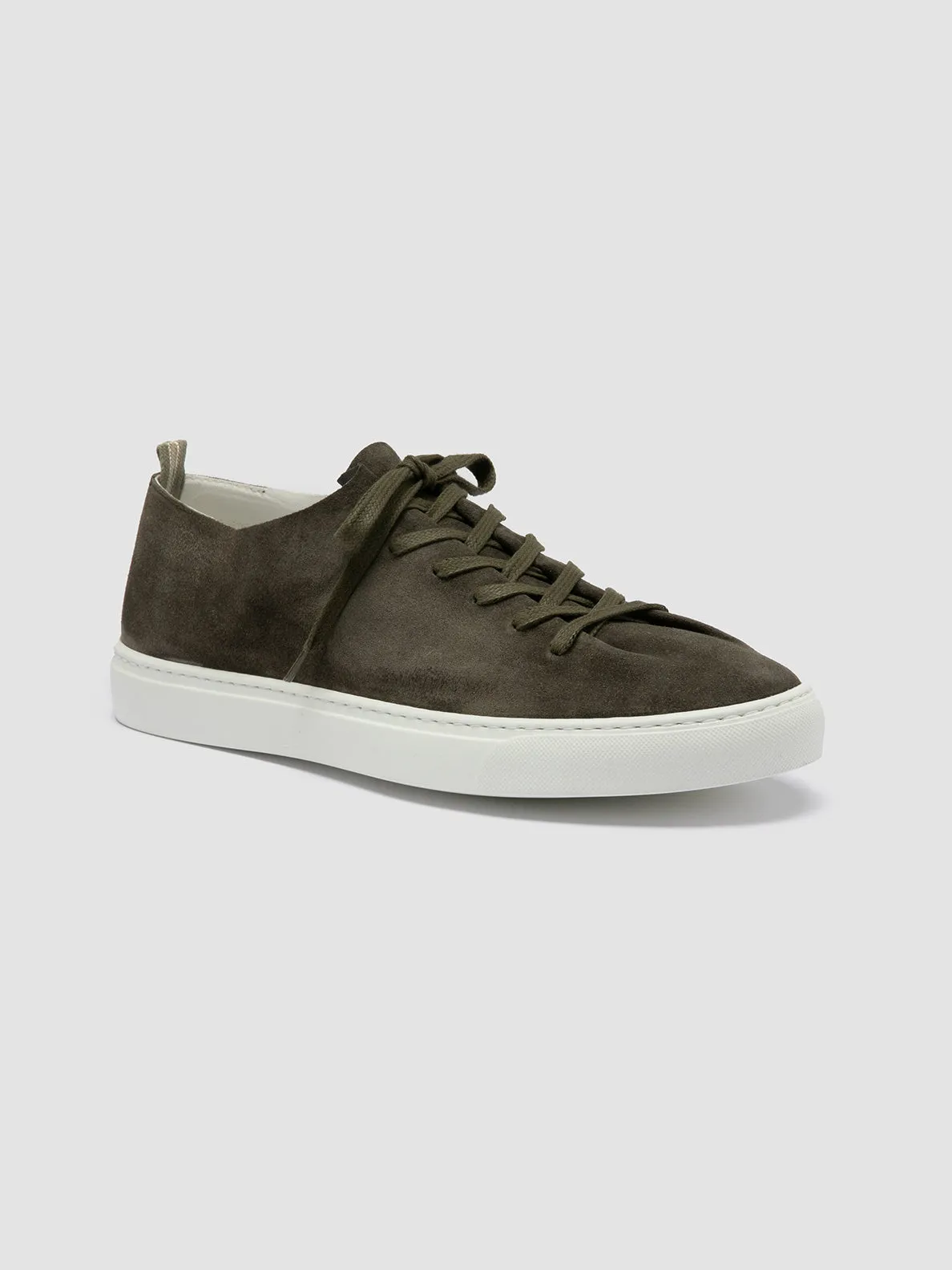 LEGGERA 001 - Green Suede Sneakers,Men