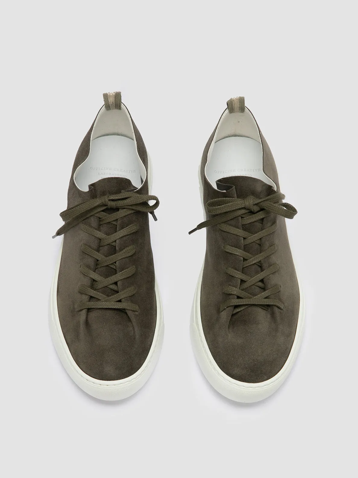 LEGGERA 001 - Green Suede Sneakers,Men