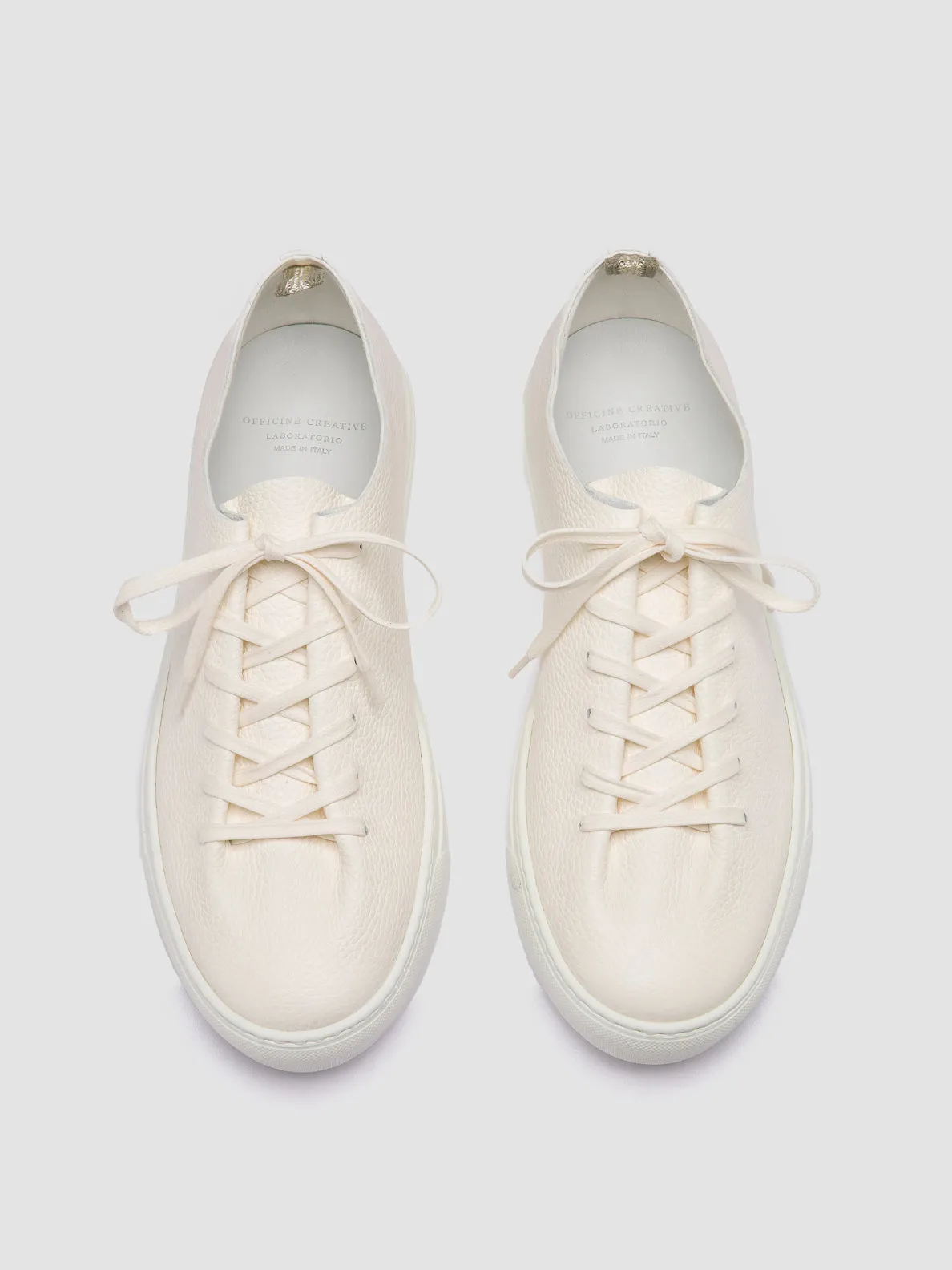 LEGGERA 001 - White Leather Sneakers,Men