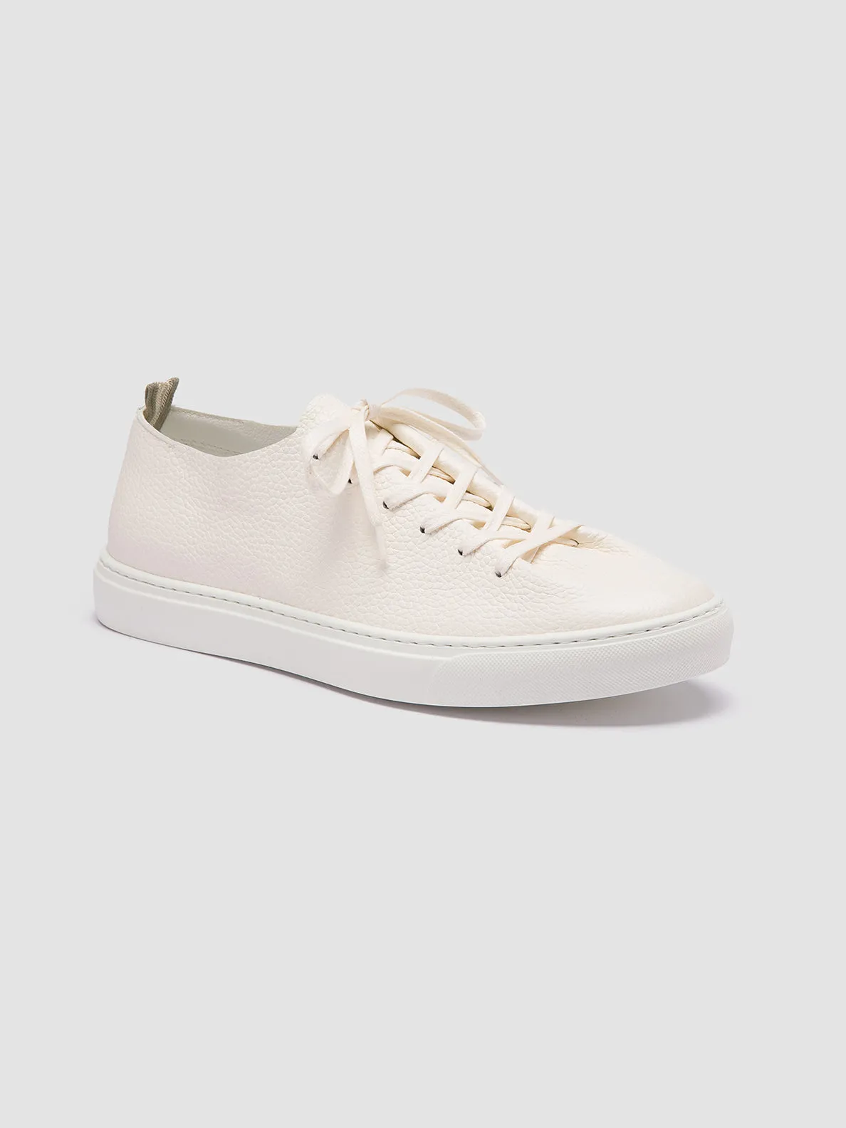 LEGGERA 001 - White Leather Sneakers,Men