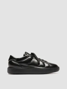 LEISURE 003 - Black Leather Sneakers,Men