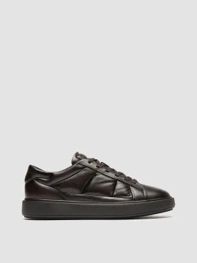 LEISURE 003 - Brown Leather Sneakers,Men