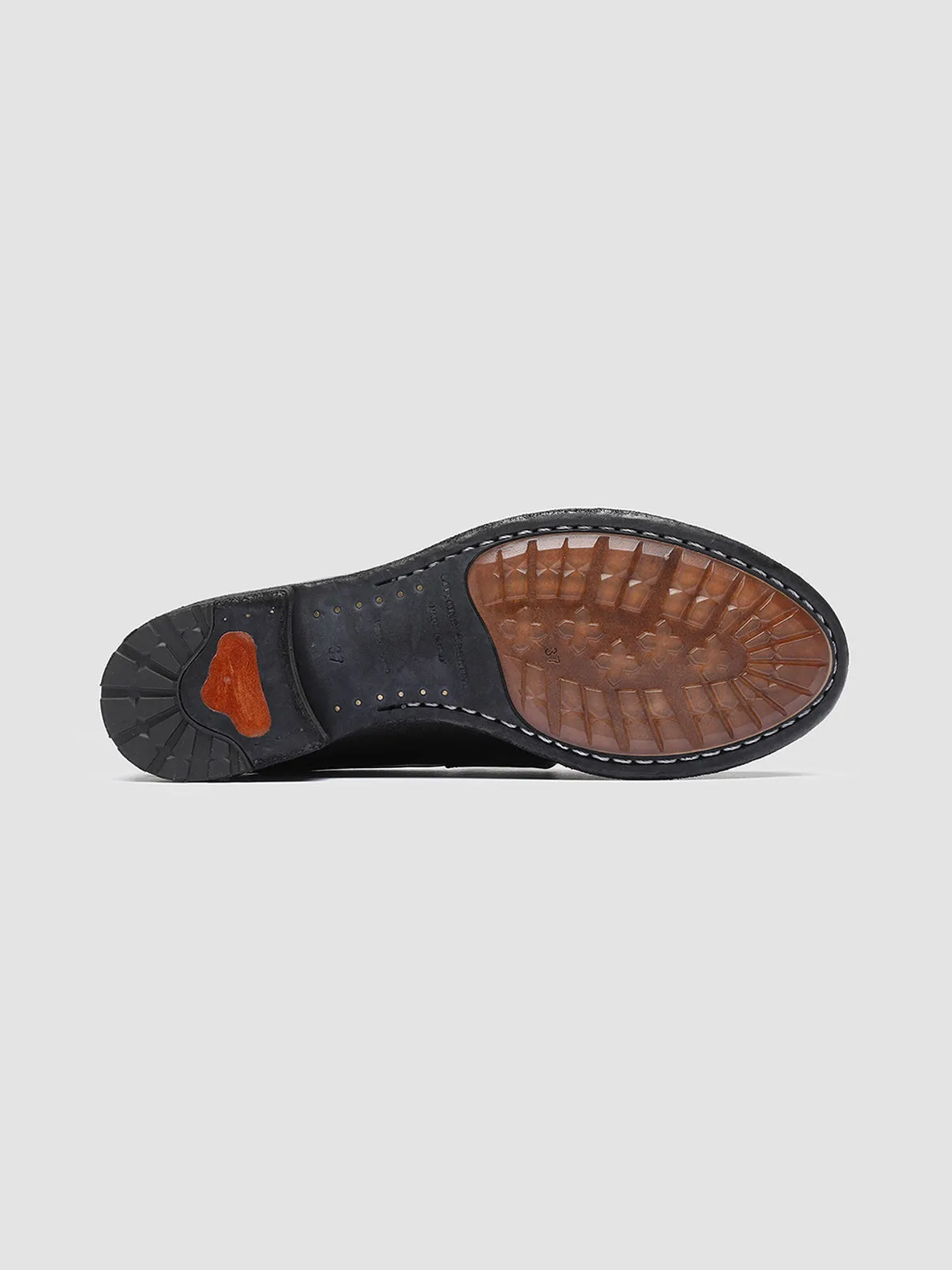 LEXIKON 140 - Black Leather Penny Loafers,Women