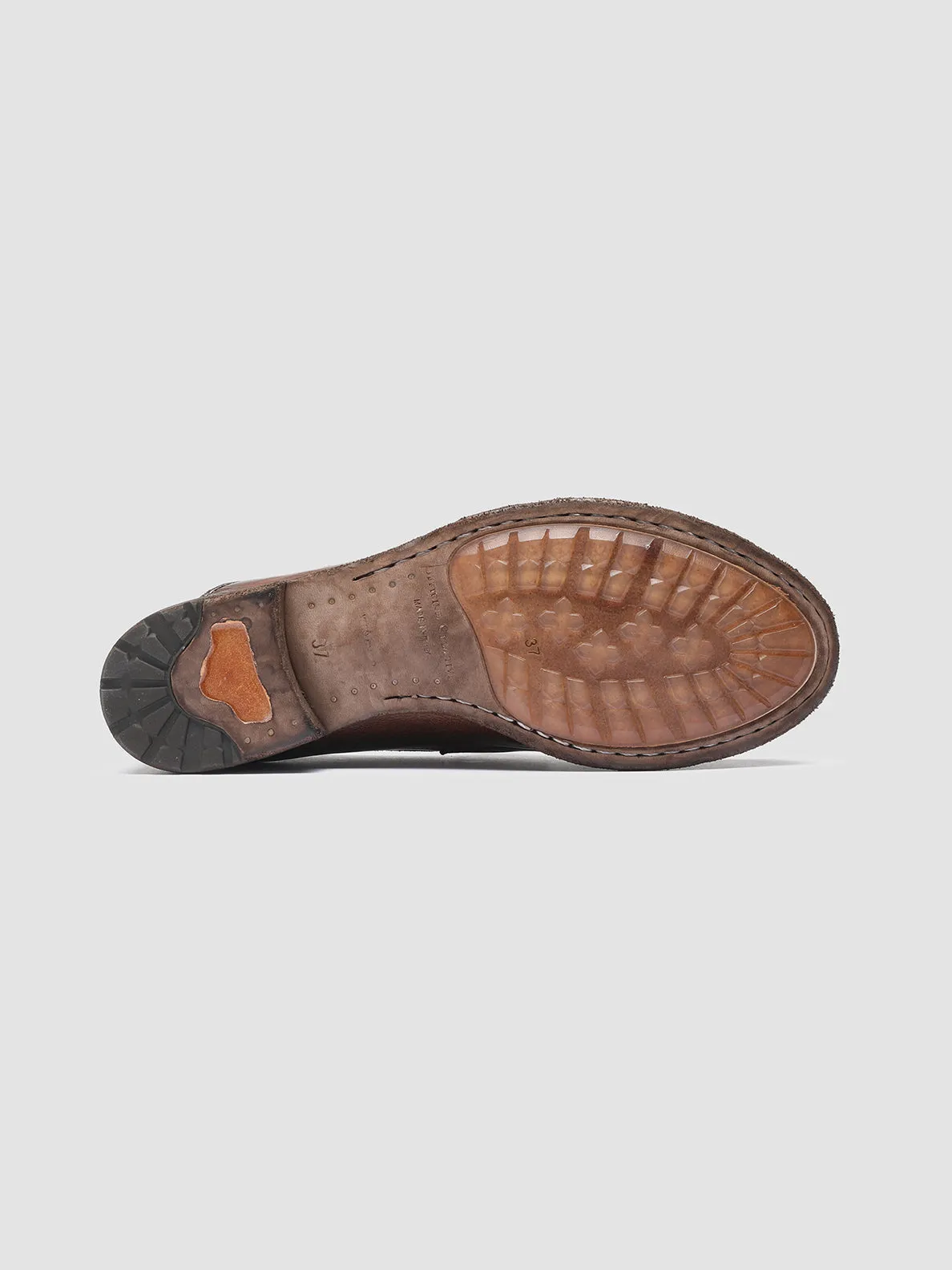 LEXIKON 140 - Brown Leather Penny Loafers,Women