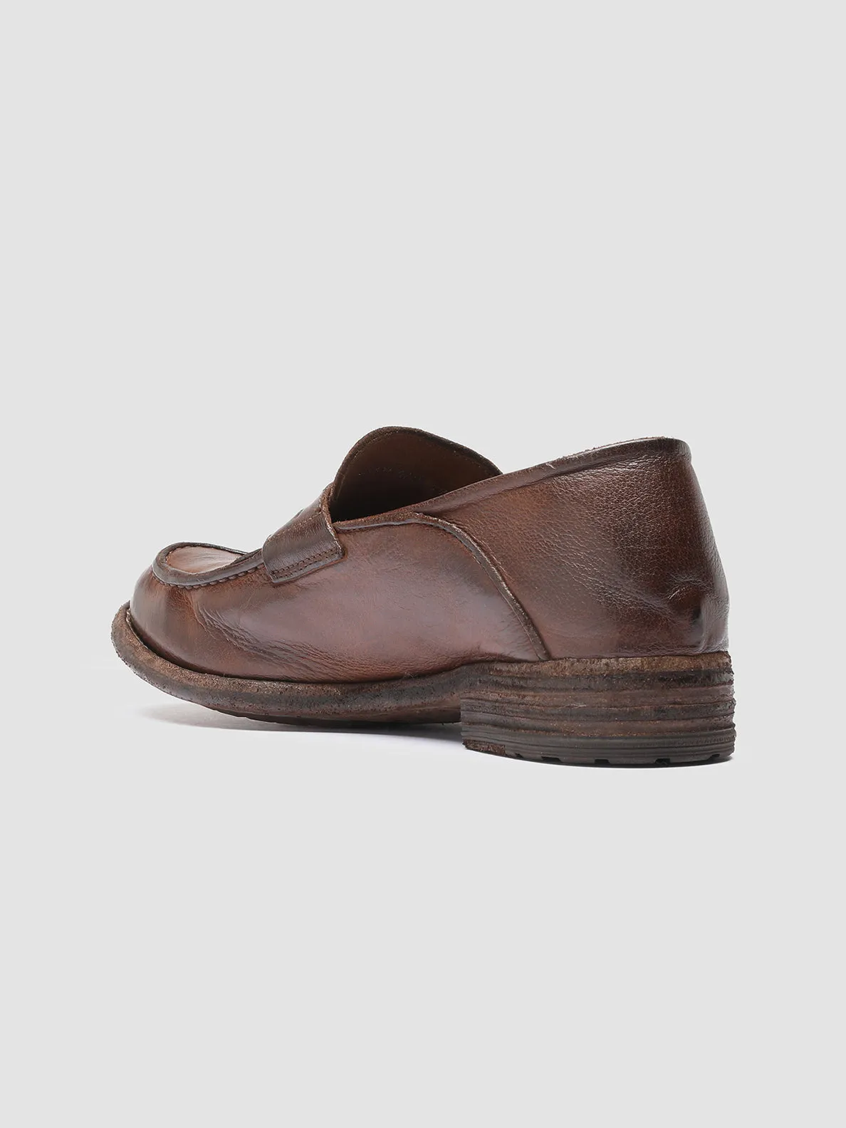 LEXIKON 140 - Brown Leather Penny Loafers,Women
