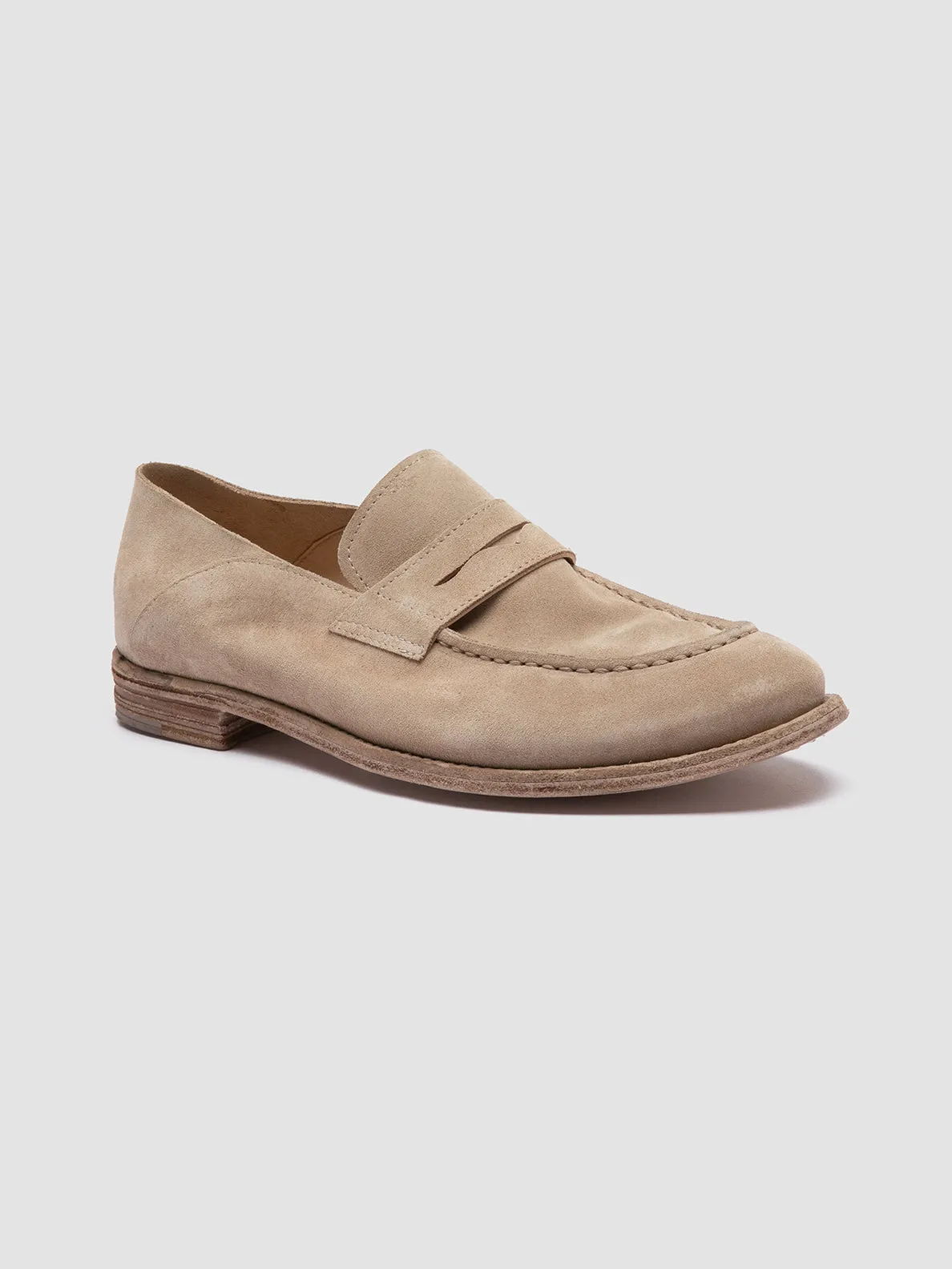 LEXIKON 516 - Beige Suede Loafers,Women