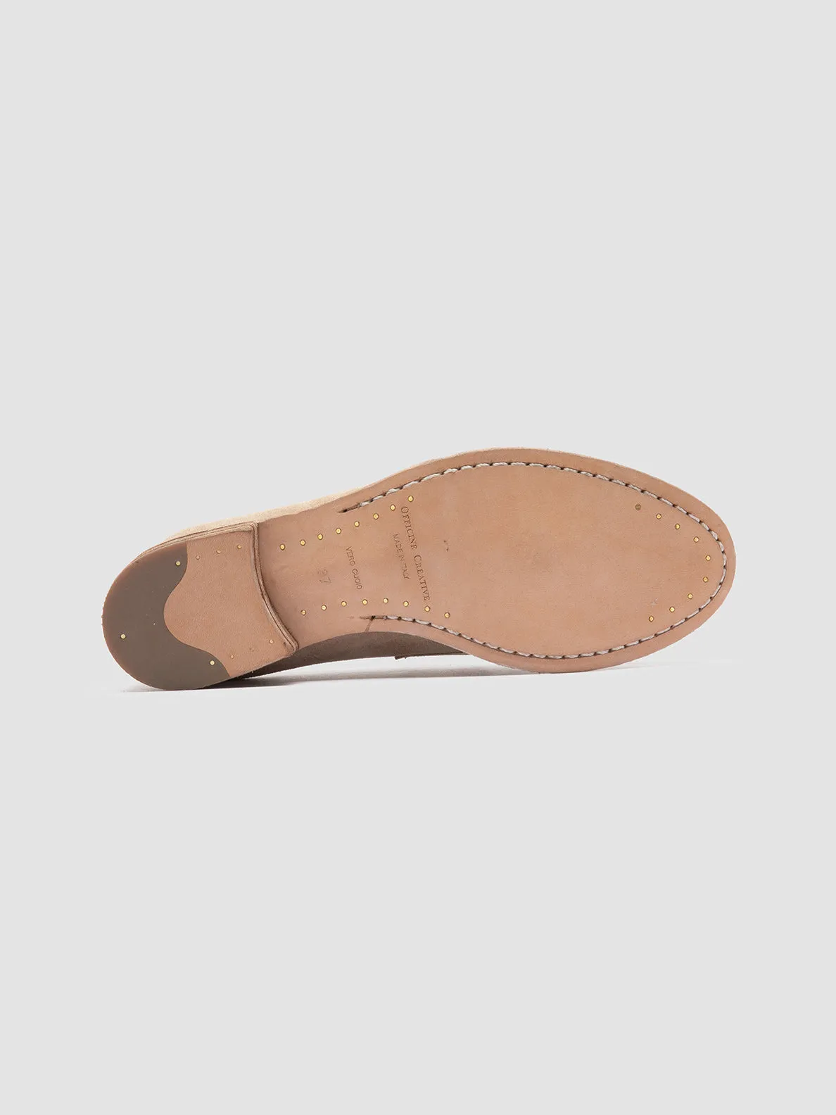 LEXIKON 516 - Beige Suede Loafers,Women