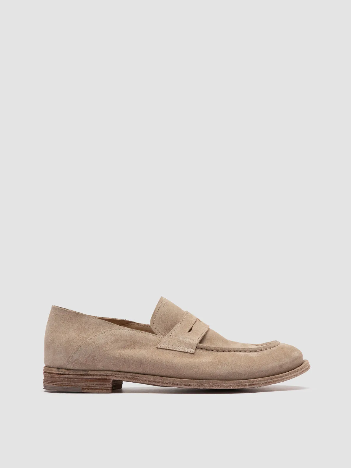 LEXIKON 516 - Beige Suede Loafers,Women