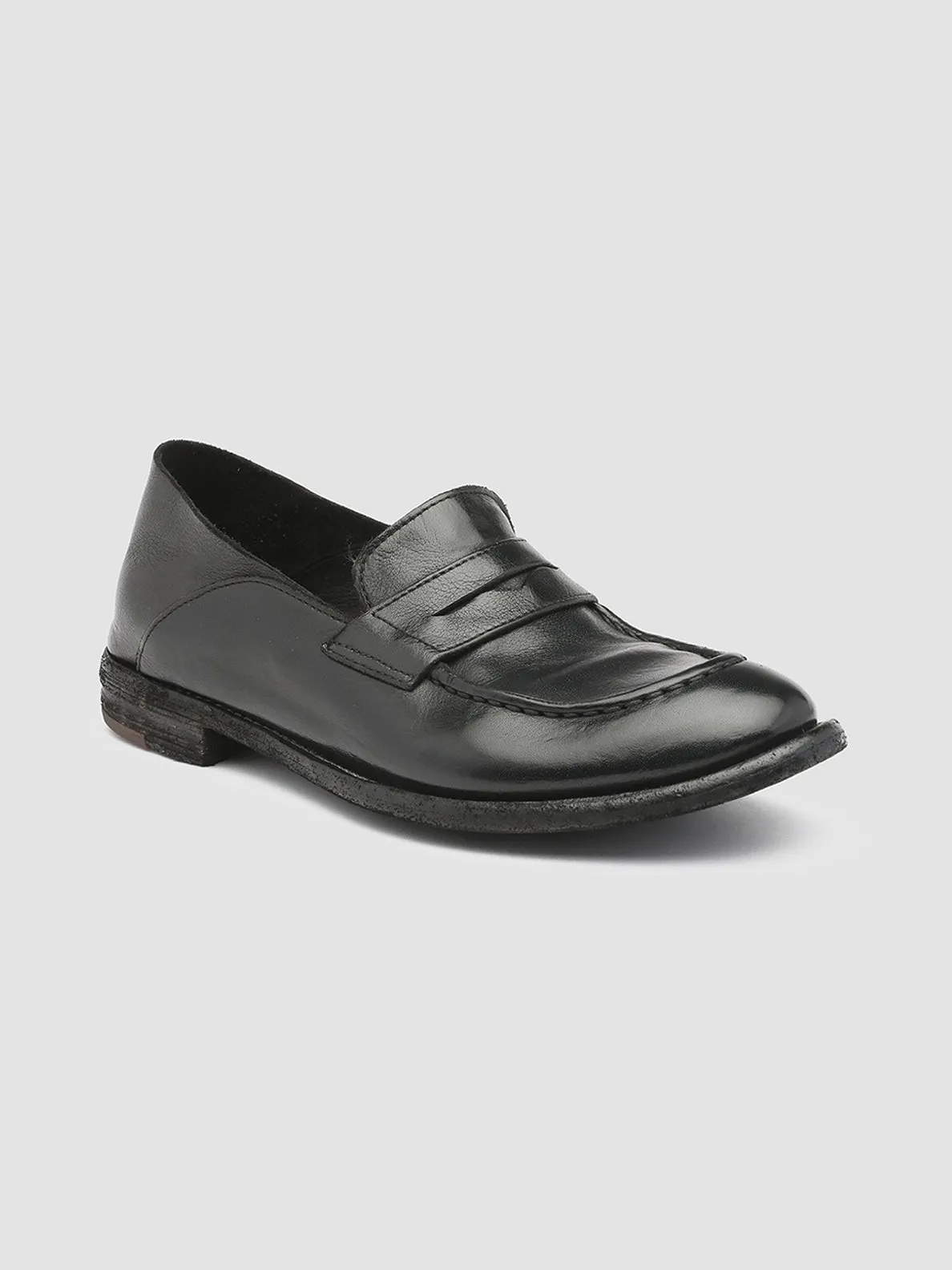LEXIKON 516 - Black Leather Loafers,Women