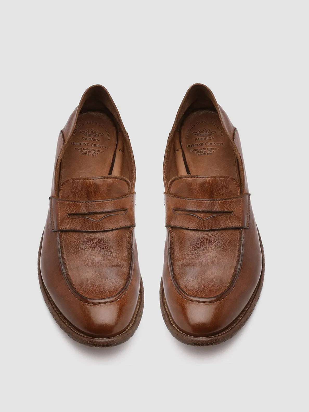 LEXIKON 516 - Brown Leather Loafers,Women
