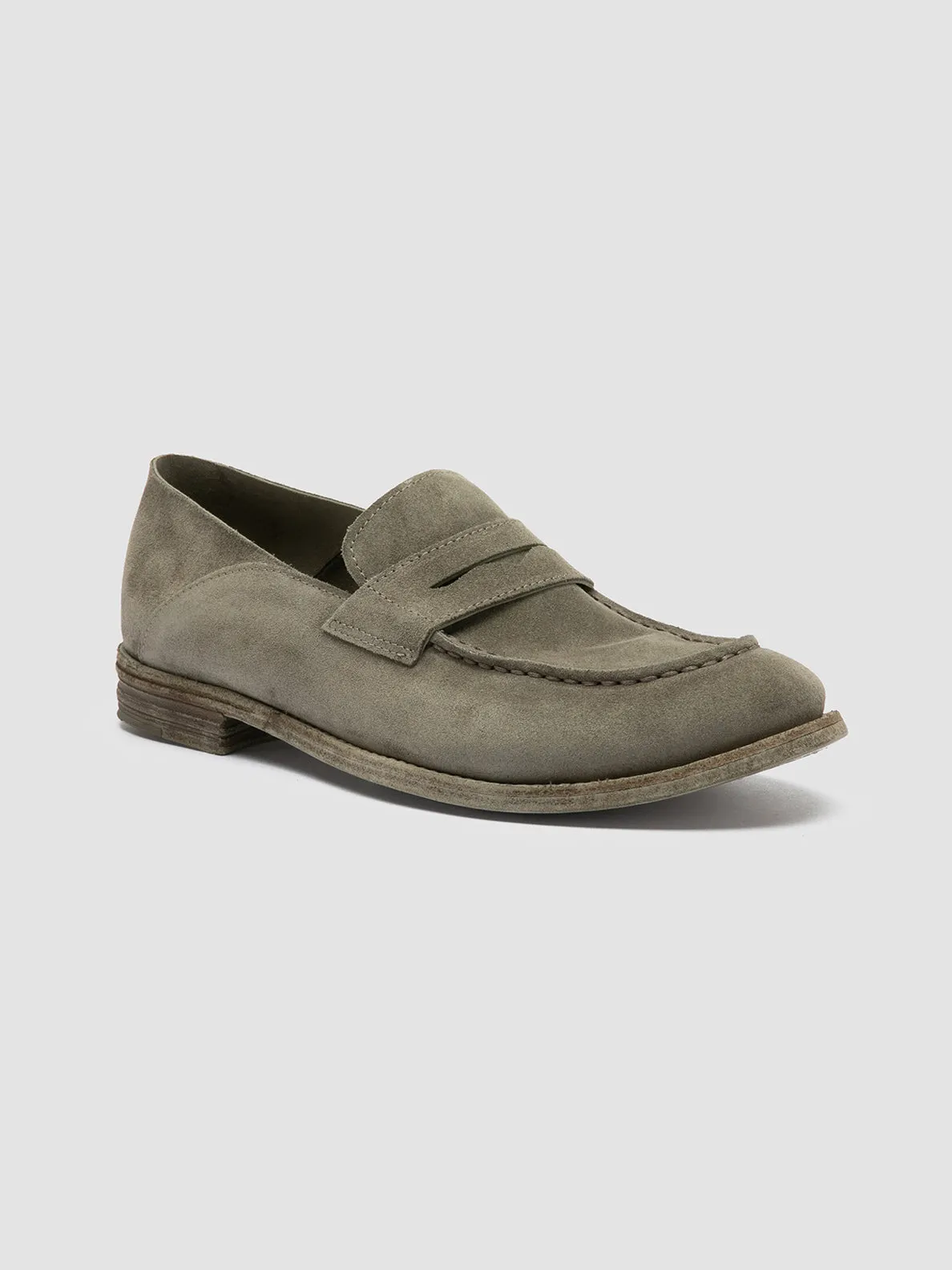 LEXIKON 516 - Green Suede Loafers,Women