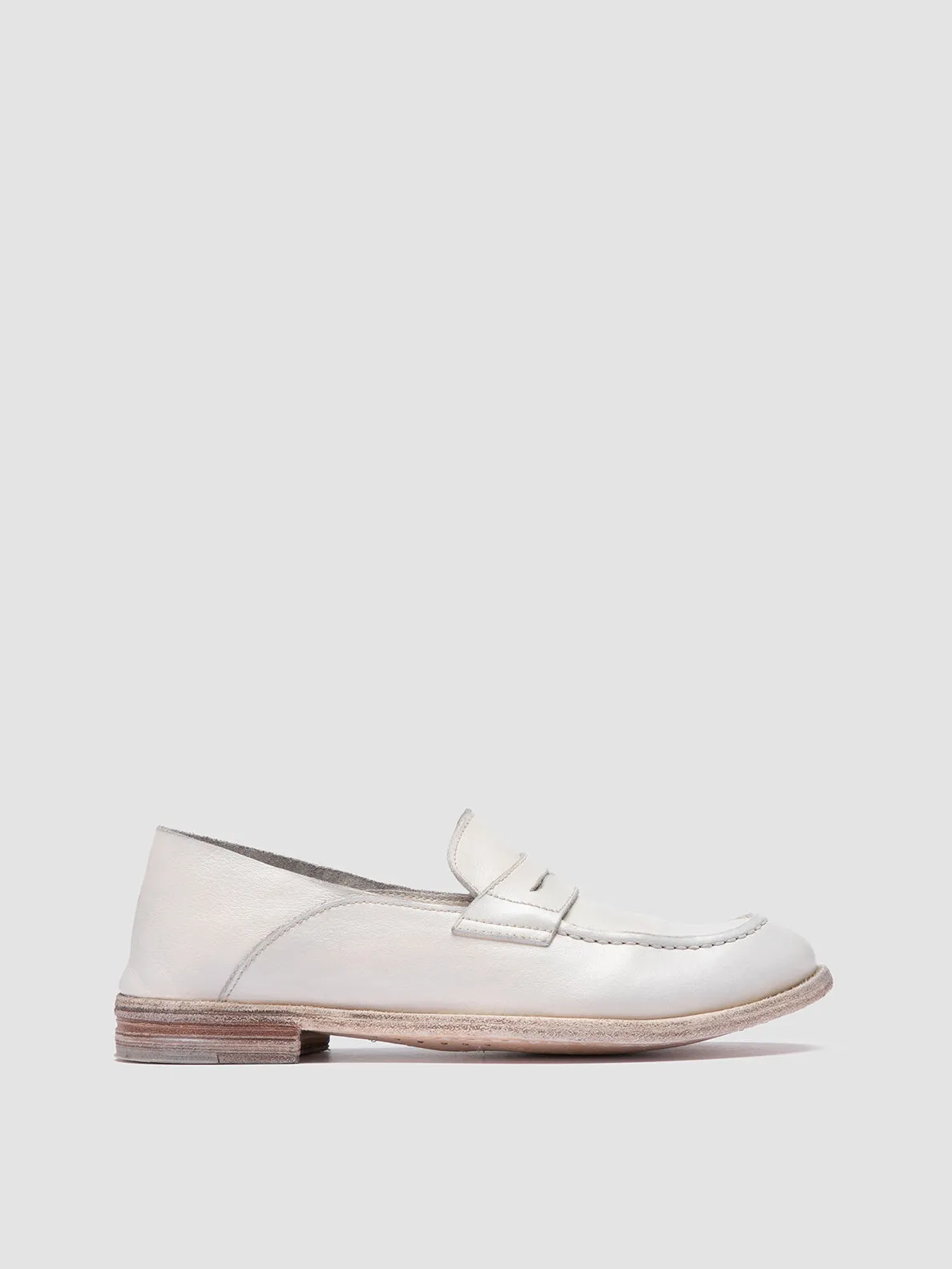 LEXIKON 516 - White Leather Loafers,Women