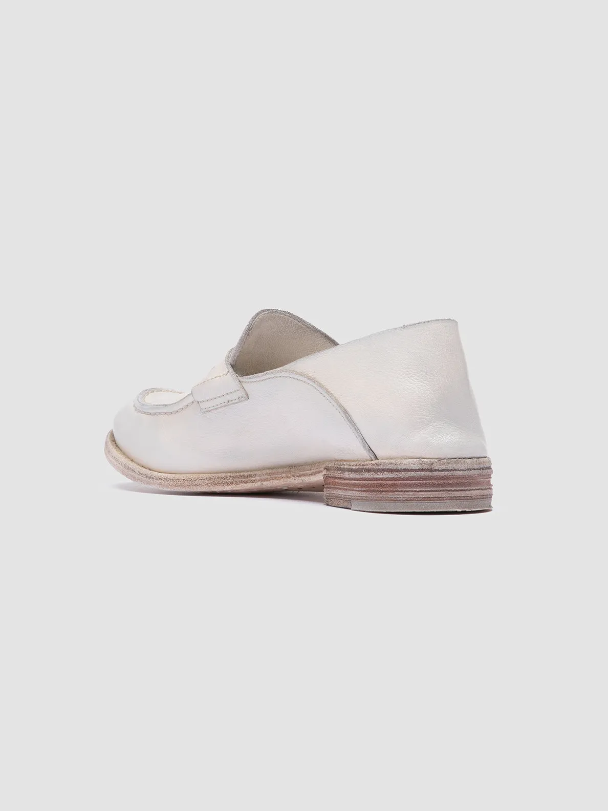 LEXIKON 516 - White Leather Loafers,Women