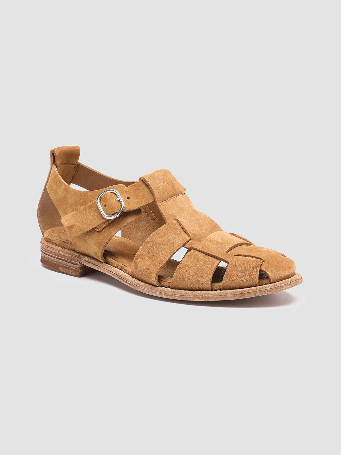 LEXIKON 536 - Brown Suede Sandals,Women Sandals