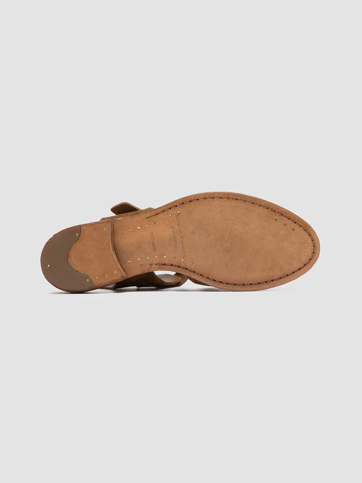 LEXIKON 536 - Brown Suede Sandals,Women Sandals