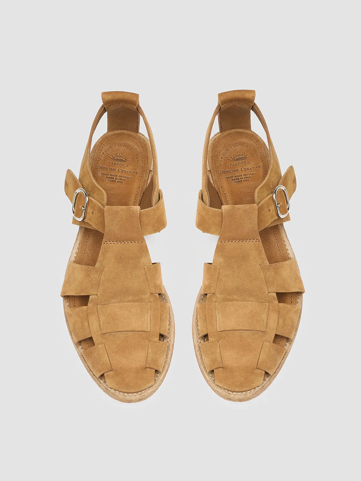 LEXIKON 536 - Brown Suede Sandals,Women Sandals