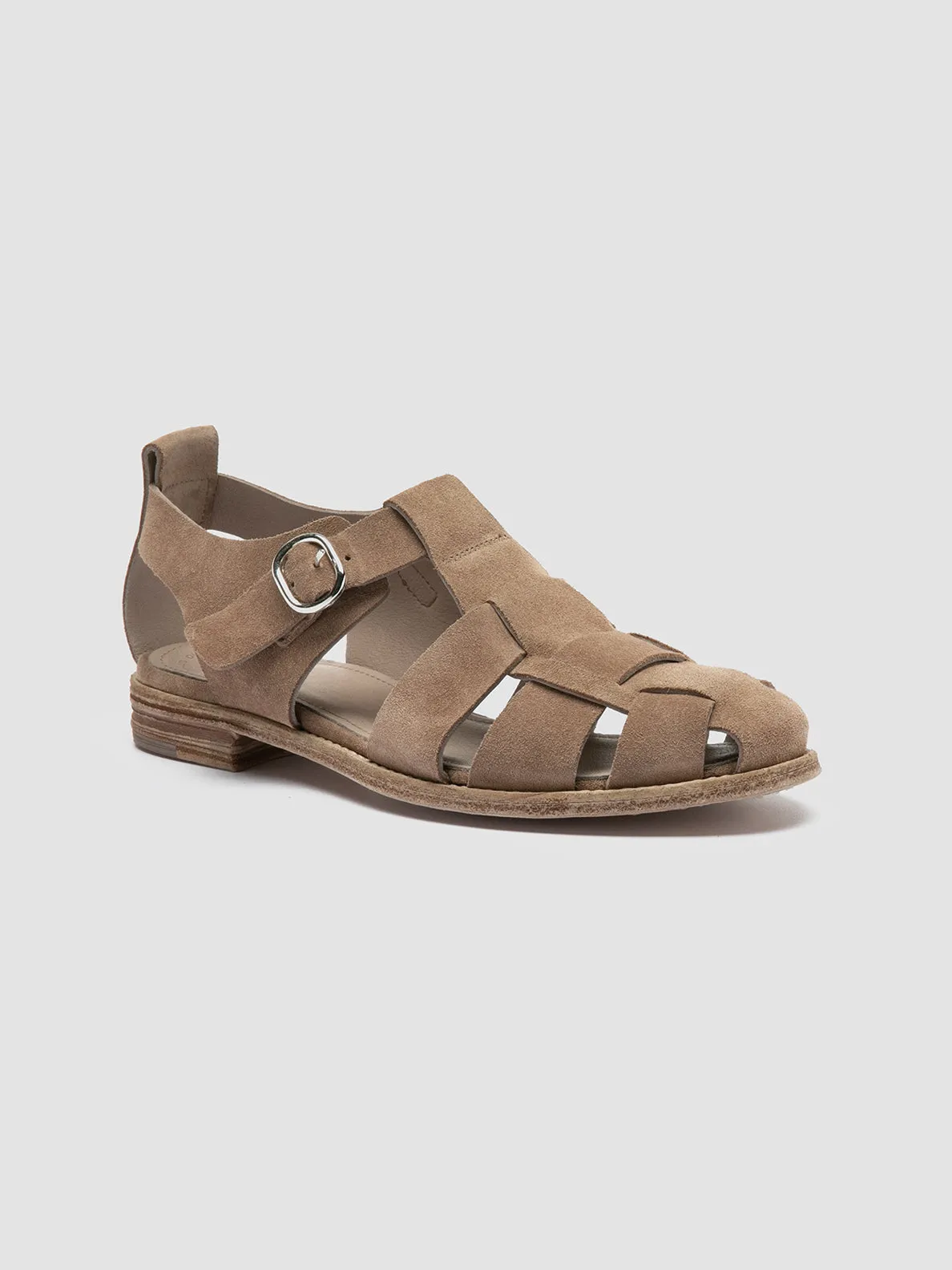 LEXIKON 536 - Taupe Suede Sandals,Women Sandals